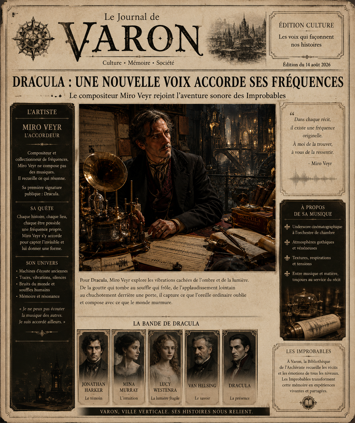 Article du Journal de Varon consacré à Miro Veyr